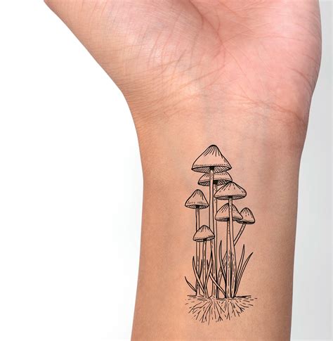 matching mushroom tattoos|mushroom tattoo designs simple.